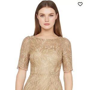 JS Collections Gold Lace Dress - Size 2 - WORN ONCE